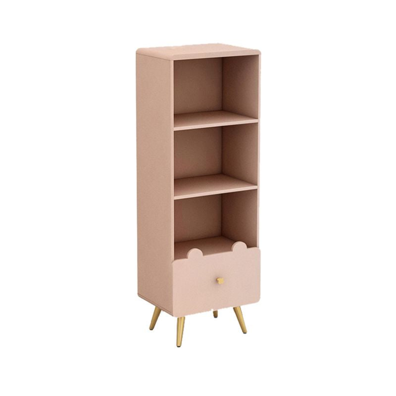 Glam Closed Back Book Shelf Engineered Wood Bookcase with Drawer Clearhalo 'Bookcases' 'furn' 'furn_bookcases' 'Furniture' 'Office Furniture' 1200x1200_5fcd6176-4115-4889-bdd1-18ee49888e2b