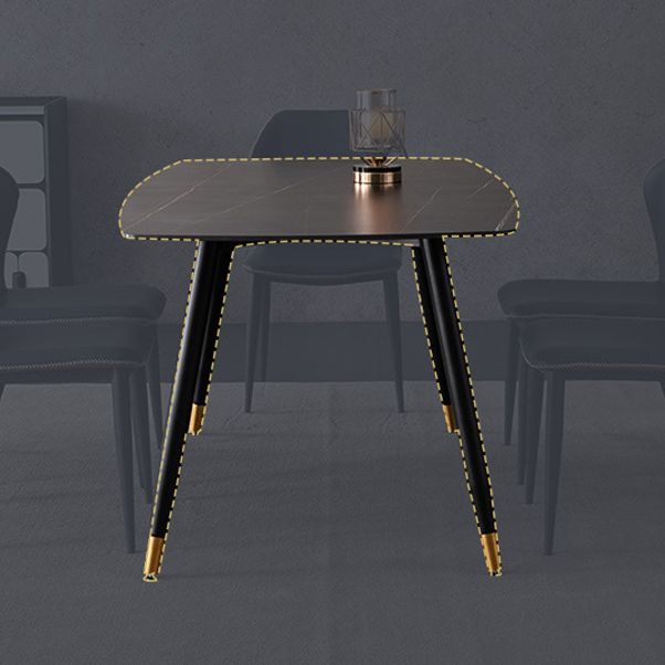Metal Modern Rectangular Dining Table Sintered Stone Table for Kitchen and Dining Room Clearhalo ' dining_table' 'Dining Tables & Seating' 'Dining Tables' 'furn' 'furn_dining_table' 'Furniture' 'furniture_dining_table' 'Kitchen & Dining Furniture' 'kitchen&dining_furn' 'kitchen' 'kitchen_dining_table' 1200x1200_5fcf75ba-c9ff-486f-9afe-564d12127a80