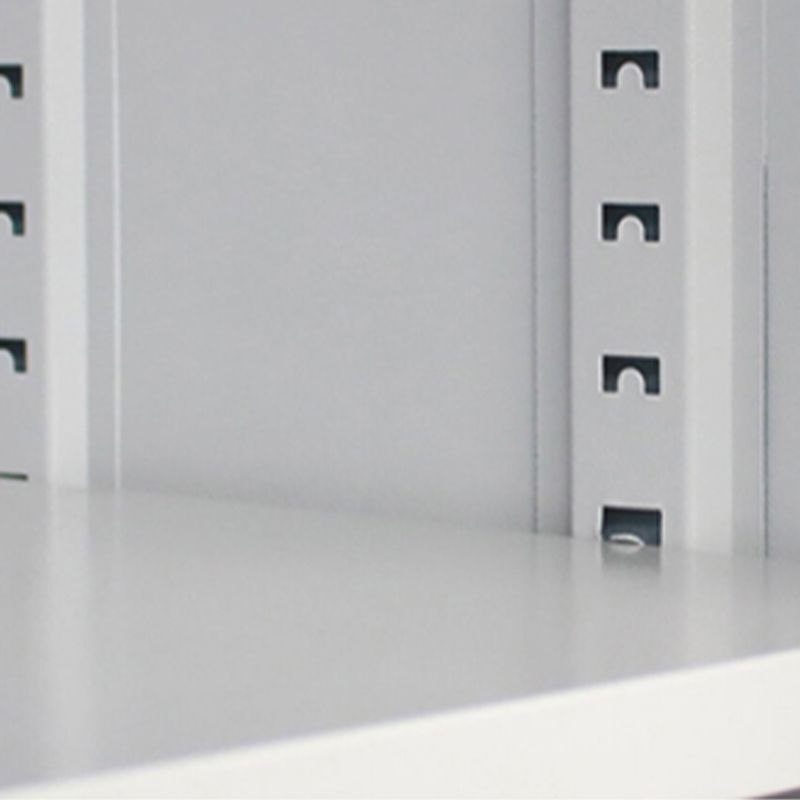 Armadio del guardaroba in acciaio grigio armadio a card a cerniera contemporanea