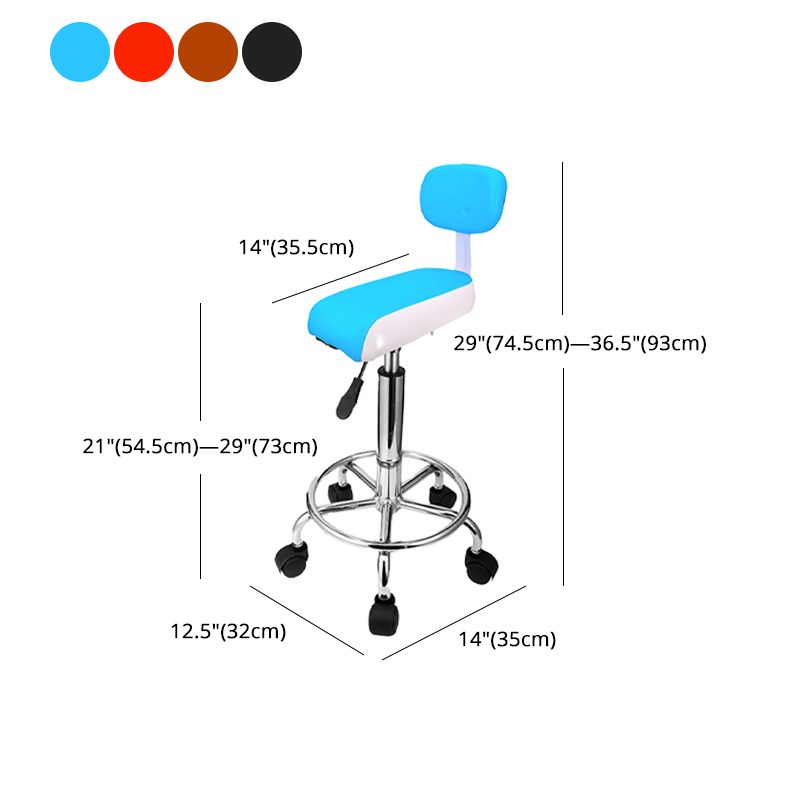 Contemporary Steel Adjustable Height Barstool Indoor Bar Stool with Low Back Clearhalo 'Bar Furniture' 'Bar Stools' 'bar_stools' 'furn' 'furn_bar_stools' 'furniture_bar_stools' 'Kitchen & Dining Furniture' 'kitchen&dining_furn' 'kitchen' 'kitchen_furn' Furniture' 1200x1200_5fd10f92-ba86-46bb-b0d0-381b49c93564