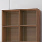 Brown Modern Style Bookshelf Closed Back Wood Bookcase for Home