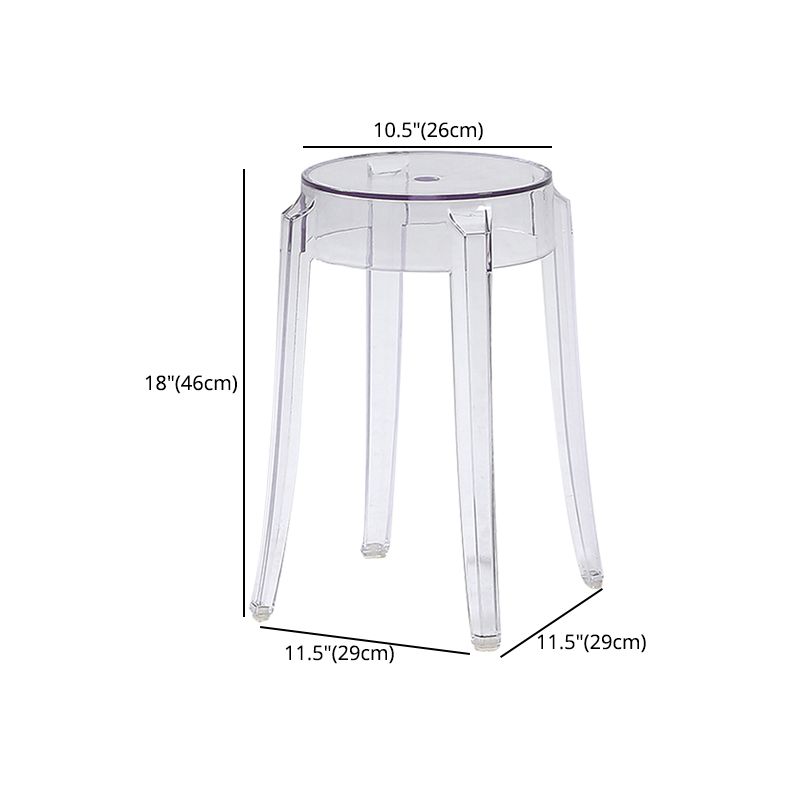 Stackable Clear Plastic Counter Stools Backless Scandinavian Bar Stools (Set of 2) Clearhalo 'Bar Furniture' 'Bar Stools' 'bar_stools' 'furn' 'furn_bar_stools' 'furniture_bar_stools' 'Kitchen & Dining Furniture' 'kitchen&dining_furn' 'kitchen' 'kitchen_furn' Furniture' 1200x1200_5fd7db3f-8a69-4724-9009-20f820c33609