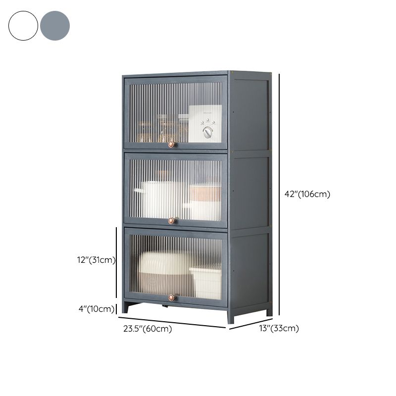 Mesa contemporánea de la mesa del aparador Bamboo con puertas para la cocina