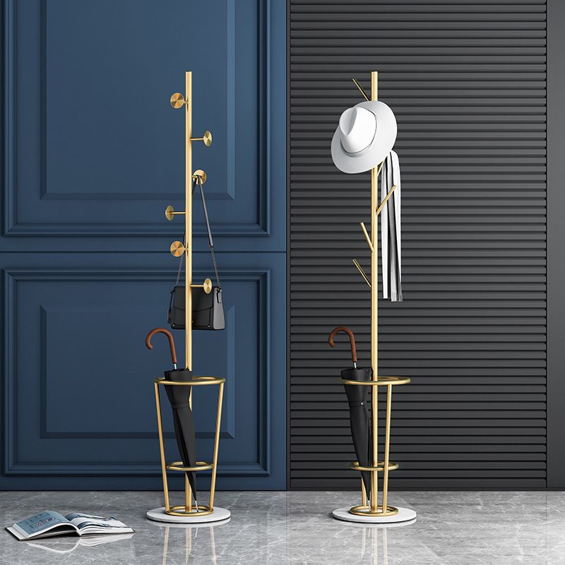 Glam Metal Cad -rek Marmeren basisjas Hanger voor woonkamer