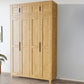 Light Wood Finish Wardrobe Armoire Traditional Wardrobe Cabinet Clearhalo 'Armoires & Wardrobes' 'armoires_wardrobes' 'Bedroom Furniture' 'furn' 'furn_armoires_wardrobes' 'Furniture' 1200x1200_5fdf2ef9-9371-40b2-8f8c-5b4ab60c6a1e