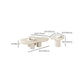 White Wood Coffee Table Free-Form Modern No Distressing Coffee Table Clearhalo 'Coffee & Accent Tables' 'Coffee Tables' 'coffee_tables' 'furn' 'furn_coffee_tables' 'Furniture' 'Living Room Furniture' 1200x1200_5fe49b03-5e5e-4327-ae95-335b866240b4