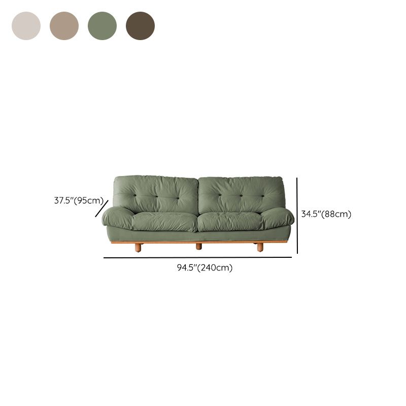 Contemporary Sofa Faux Leather Armless Sofa with Loose Back for Living Room