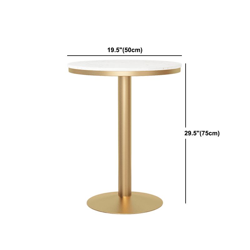 Metal Traditional Luxury Round Table White Stone Top Table with Pedestal Base Clearhalo 'Dining Tables & Seating' 'Dining Tables' 'dining_table' 'furn' 'furn_dining_table' 'Furniture' 'Kitchen & Dining Furniture' 1200x1200_5fe5bc57-14a2-4195-b6ce-17259726dddd