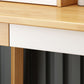 Vanité de maquillage de table en bois massif de 29,52 "Hauteur avec miroir et tiroirs