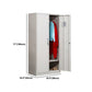 Contemporary Style Home Wardrobe Metal Wardrobe Closet with Locks