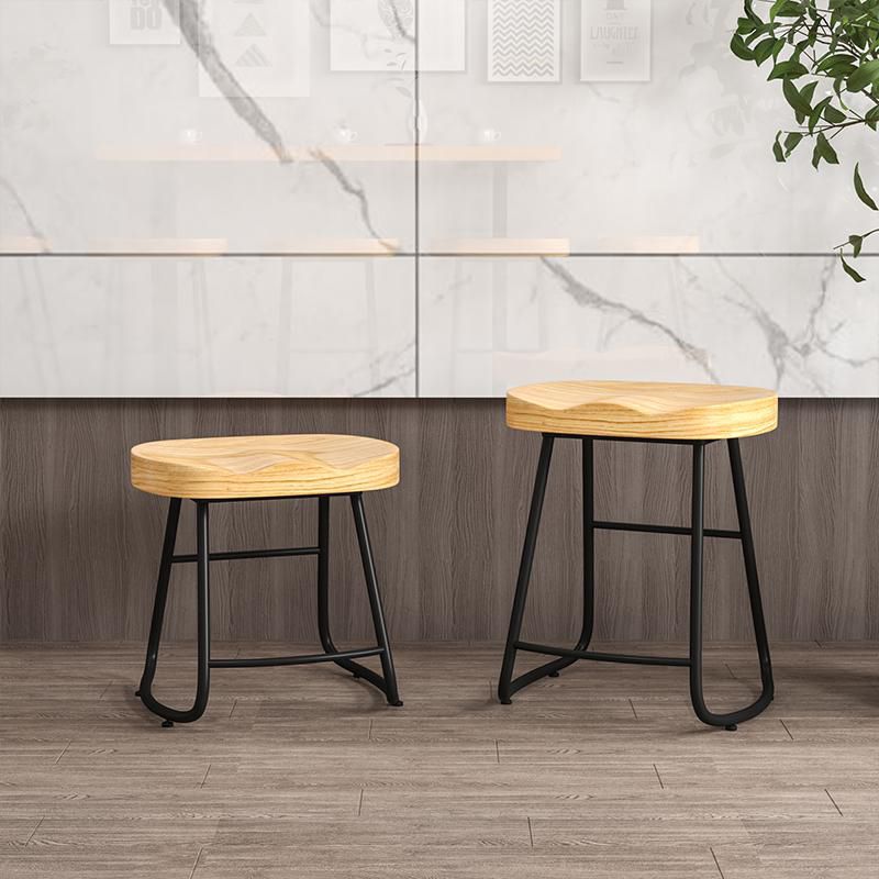 Contemporary Natural Solid Wood Barstool Footrest Restaurant Stool Clearhalo 'Bar Furniture' 'Bar Stools' 'bar_stools' 'furn' 'furn_bar_stools' 'Furniture' 'furniture_bar_stools' 'Kitchen & Dining Furniture' 1200x1200_5fe787c6-455b-4685-920d-3ce14f8cf65d