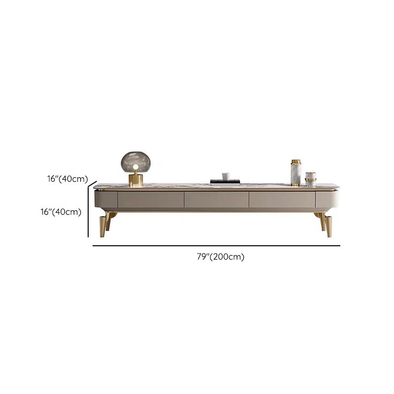 Contemporary TV Media Console Stone TV Console with 3 Drawers Clearhalo 'furn' 'furn_tv_stands_entertainment_centers' 'Furniture' 'Living Room Furniture' 'TV Stands & Entertainment Centers' 'TV Stands & Media Storage Furniture' 'tv_stands_entertainment_centers' 1200x1200_5fe7b48a-a9d1-4dee-802e-34cb2146998a