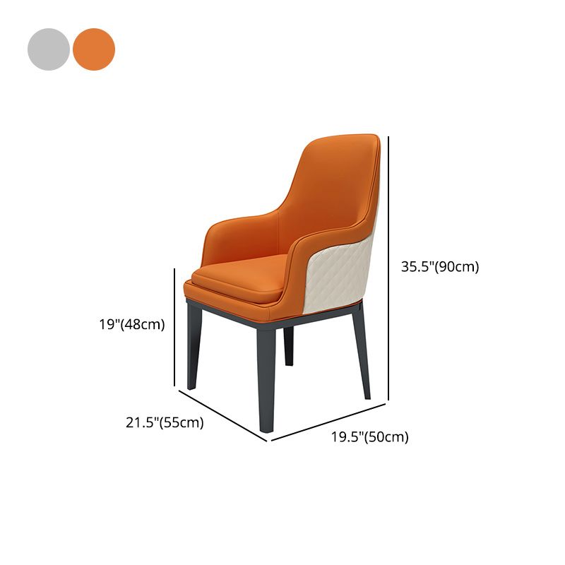 Modern Kitchen Side Dining Chairs Faux Leather Dining Chairs for Home