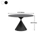 Sintered Stone Home Dining Table Modern Dining Room Table with Pedestal Base Clearhalo 'Dining Tables & Seating' 'Dining Tables' 'dining_table' 'furn' 'furn_dining_table' 'Furniture' 'Kitchen & Dining Furniture' 1200x1200_5fe962fe-cbf4-4418-97b4-c209d536ac19