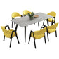 Contemporary Style Sintered Stone Rectangle Dining Table 4 Legs Table for Home Clearhalo ' dining_table' 'Dining Tables & Seating' 'Dining Tables' 'furn' 'furn_dining_table' 'Furniture' 'furniture_dining_table' 'Kitchen & Dining Furniture' 'kitchen&dining_furn' 'kitchen' 'kitchen_dining_table' 1200x1200_5fea5160-3e0d-43ce-8348-32ec7a99a3ef