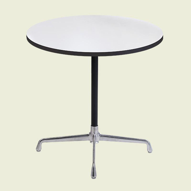 Industrial Style Dining Table Standard Height Dining Table with Pedestal Base for Home Clearhalo ' dining_table' 'Dining Tables & Seating' 'Dining Tables' 'Furniture' 'furniture_dining_table' 'Kitchen & Dining Furniture' 'kitchen&dining_furn' 'kitchen' 'kitchen_dining_table' 1200x1200_5feb6d79-de4a-46c5-b55e-25a13e3b81a6