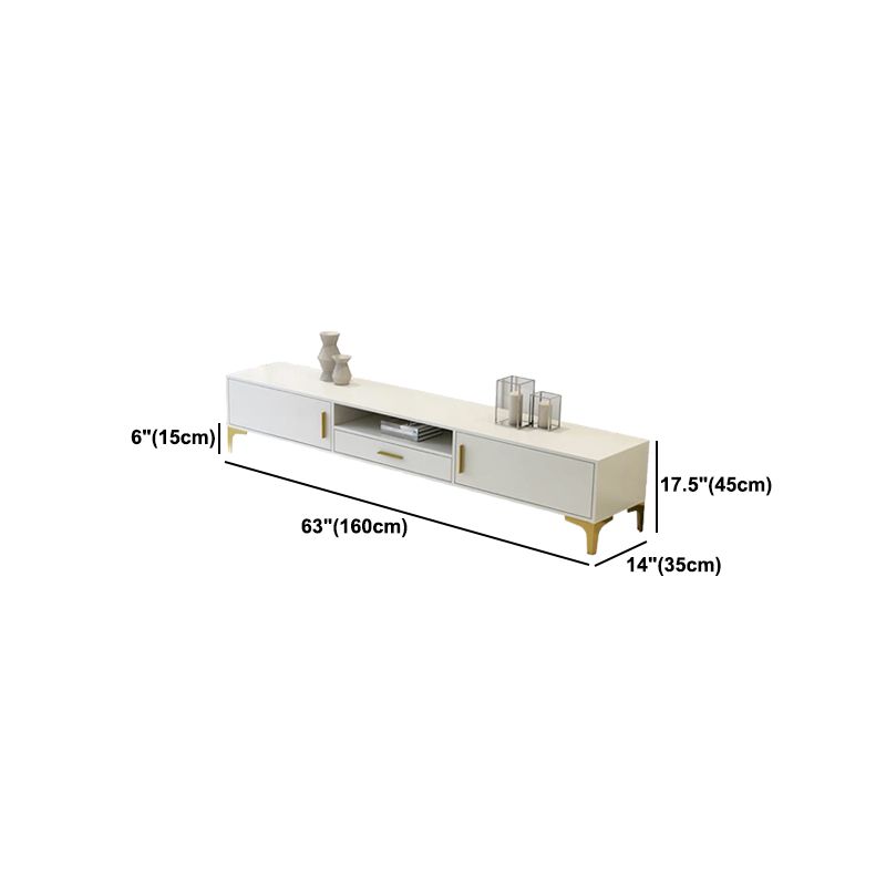 Gabinete de televisión de tv rectángulo de televisión de madera de lujo con piernas extraviadas