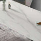 Industrial Style Home Sintered Stone Dining Table Rectangle Table with Metallic Base Clearhalo ' dining_table' 'Dining Tables & Seating' 'Dining Tables' 'furn' 'furn_dining_table' 'Furniture' 'furniture_dining_table' 'Kitchen & Dining Furniture' 'kitchen&dining_furn' 'kitchen' 'kitchen_dining_table' 1200x1200_5fee58ad-8a18-4a0e-990e-f687489c2af3
