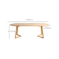 Oval Dining Table Modern Solid Wood Dining Table for Dining Room