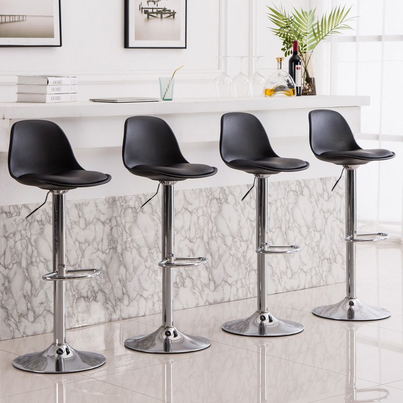 Modern Style Single Bar-stool with Adjustable Height Bucket Seat for Counter Kitchen Clearhalo 'Bar Furniture' 'Bar Stools' 'bar_stools' 'furn' 'furn_bar_stools' 'furniture_bar_stools' 'Kitchen & Dining Furniture' 'kitchen&dining_furn' 'kitchen' 'kitchen_furn' Furniture' 1200x1200_5ff05368-31cc-4839-8afd-e934203df8c1
