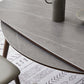 Modern Style Sintered Stone Dining Round Table Set 1/5/6/7 Pieces Dining Set