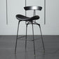 Industrial Footrest Low Back Barstool Matte Finish Leather Milk Tea Shop Stool Clearhalo 'Bar Furniture' 'Bar Stools' 'bar_stools' 'furn' 'furn_bar_stools' 'Furniture' 'furniture_bar_stools' 'Kitchen & Dining Furniture' 1200x1200_5ff2a7ba-9dbb-4d7d-b03a-fb788a4b3f36