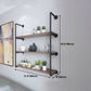 Wall Mounted Bookshelf Industrial Style Solid Wood Bookcase for Home Office Clearhalo 'Bookcases' 'furn' 'furn_bookcases' 'Furniture' 'furniture_bookcases' 'kitchen' 'kitchen_bookcases' 'Living Room Furniture' 'Office Furniture' 1200x1200_5ff37454-ea7e-414c-967c-efb0f69abe6e