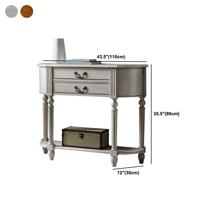 Console moderna da 11 "W Mid-secolo Tabella di divano console a 2 disegni