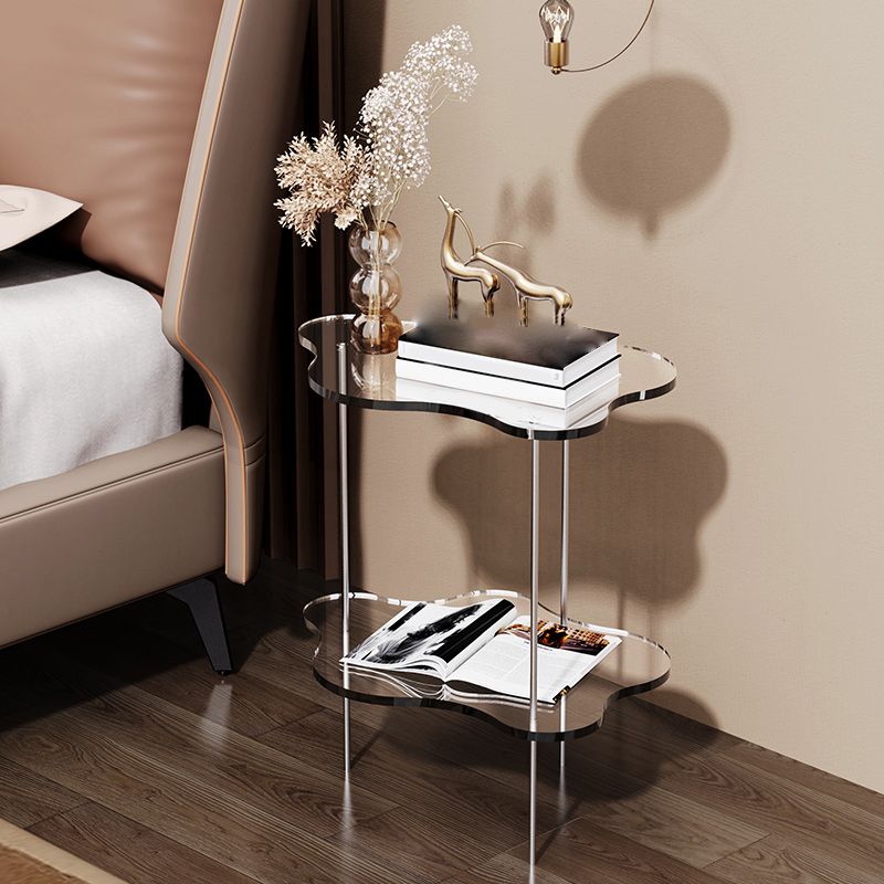 Tabla final en forma de nube acrílica Juego de 18.5 "Tabla de acento lateral de 2 niveles de alto