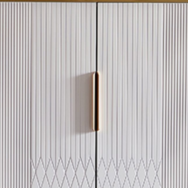 Mesa del aparador de mármol de tablero lateral contemporáneo con puertas para el comedor