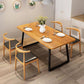 Industrial Rectangle Dining Table Wooden Table with Metal Legs for Kitchen Clearhalo 'Dining Tables & Seating' 'Dining Tables' 'dining_table' 'furn' 'furn_dining_table' 'Furniture' 'Kitchen & Dining Furniture' 1200x1200_5ff7e03a-5d48-4992-8f19-a54cccdd5aae