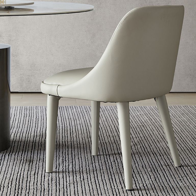 Dining Room Upholstered Parsons Chair Faux Leather Dining Chair Clearhalo 'Dining Chairs' 'Dining Tables & Seating' 'dining_chair' 'furn' 'furn_dining_chair' 'Furniture' 'Kitchen & Dining Furniture' 1200x1200_5ff8176b-6ce2-49a7-8d49-a8029397b59d