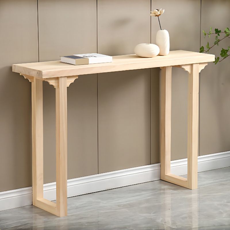 12 inch Wide Accent Table Mid-Century Modern Rectangle Wood Console Table for Hall Clearhalo 'Console Tables' 'console_tables' 'Entry & Mudroom Furniture' 'furn' 'furn_console_tables' 'Furniture' 1200x1200_5ff9e540-3d62-4241-9345-a321b3eedd99