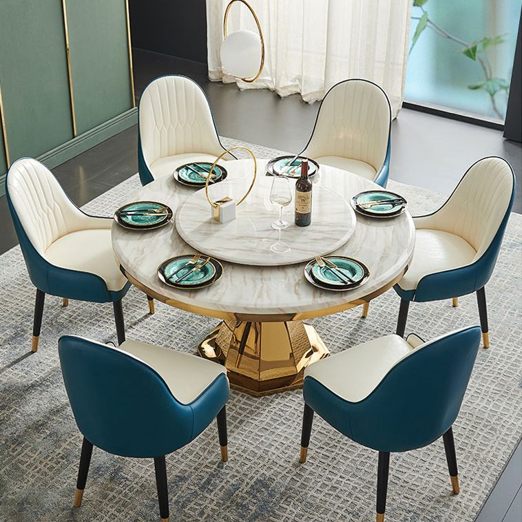 Glam Round Shape Marble Table Standard Kitchen Dining Table with Pedestal Base Clearhalo ' dining_table' 'Dining Tables & Seating' 'Dining Tables' 'furn' 'furn_dining_table' 'Furniture' 'furniture_dining_table' 'Kitchen & Dining Furniture' 'kitchen&dining_furn' 'kitchen' 'kitchen_dining_table' 1200x1200_5ffa921c-3d24-44f6-a744-0657d36ac68d