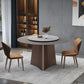 Round Pedestal Base Furniture Luxury Style Stone Dining Room Collection Without Turntable Clearhalo ' dining_table' 'Dining Tables & Seating' 'Dining Tables' 'furn' 'furn_dining_table' 'Furniture' 'furniture_dining_table' 'Kitchen & Dining Furniture' 'kitchen&dining_furn' 'kitchen' 'kitchen_dining_table' 1200x1200_5ffd9419-0e3c-472a-856d-8ee749591369