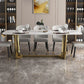 Luxury Sintered Stone Dining Table Rectangle Table with Metal Trestle Base Clearhalo ' dining_table' 'Dining Tables & Seating' 'Dining Tables' 'furn' 'furn_dining_table' 'Furniture' 'furniture_dining_table' 'Kitchen & Dining Furniture' 'kitchen&dining_furn' 'kitchen' 'kitchen_dining_table' 1200x1200_5fff075e-5b71-463a-b031-304ee0edaf93