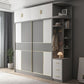 Contemporary Storage Cabinet Sliding Wardrobe Cabinet for Bedroom