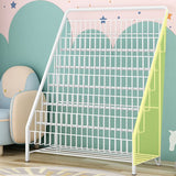 Moderne gesloten back ladder boekenplank metalen planken opgenomen boekenkast