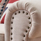 21.65"D Country Linen/Faux Leather Rolled Arm Sofa with Nailed Clearhalo 'furn' 'furn_sofas' 'Furniture' 'furniture_sofas' 'kitchen' 'kitchen_sofas' 'Living Room Furniture' 'Sofa' 'sofas' 1200x1200_600183fe-68f0-4735-ad31-5d92b7e088c1