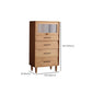 Contemporary Natural Cabinet Solid Wood 4 - Drawer Accent Cabinet Clearhalo 'Cabinets & Chests' 'cabinets_chests' 'furn' 'furn_cabinets_chests' 'Furniture' 'Living Room Furniture' 1200x1200_6002af17-fa6f-41a5-a063-57f5c21efb0b