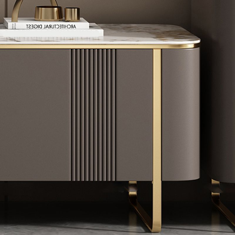 Stone TV Stand Console Enclosed Storage TV Media Console with Drawers Clearhalo 'furn' 'furn_tv_stands_entertainment_centers' 'Furniture' 'Living Room Furniture' 'TV Stands & Entertainment Centers' 'TV Stands & Media Storage Furniture' 'tv_stands_entertainment_centers' 1200x1200_600386ff-920f-429c-8f16-d3c742b06238