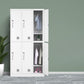 Contemporary Style Wardrobe Metal Home Wardrobe Closet with Locks