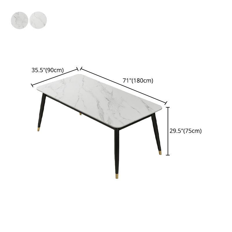 Glam 1/3/5/7 Pieces Dining Set Sintered Stone Dining Table for Home Use Clearhalo 'Dining Room Sets' 'Dining Tables & Seating' 'dining_room_set' 'furn' 'furn_dining_room_set' 'Furniture' 'furniture_dining_room_set' 'Kitchen & Dining Furniture' 'kitchen&dining_furn' 'kitchen' 1200x1200_6005e9c3-e352-482d-8161-d9c63c1e0eed
