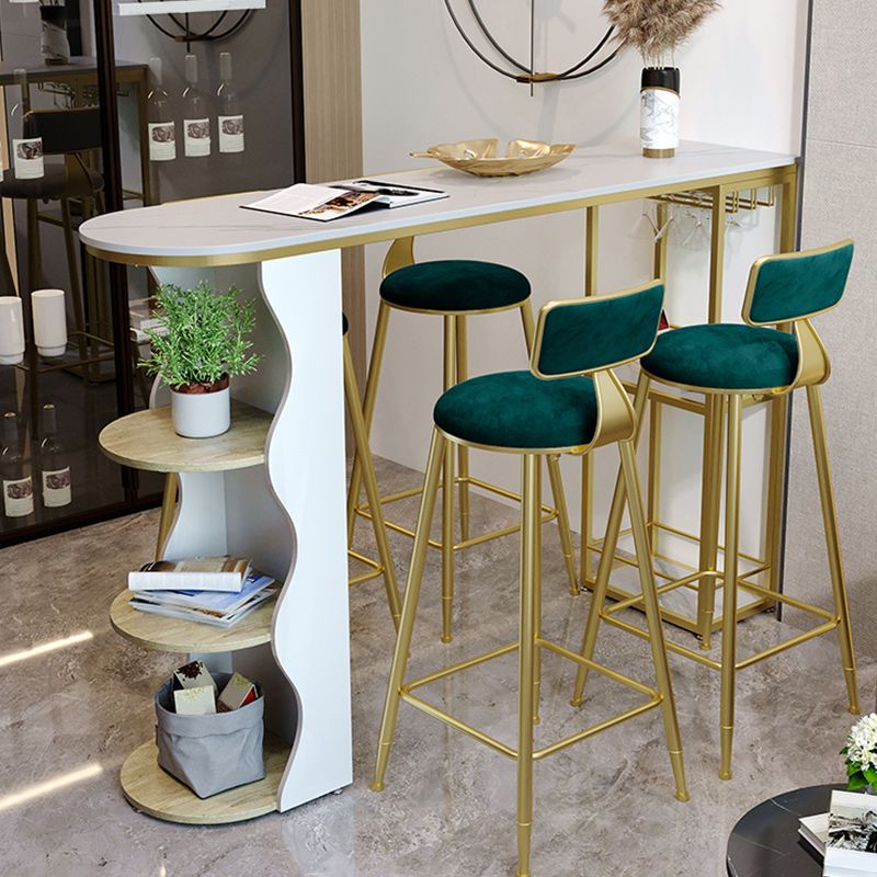 Stone Bar eettafel moderne balktafel met dubbele voetstuk voor keuken