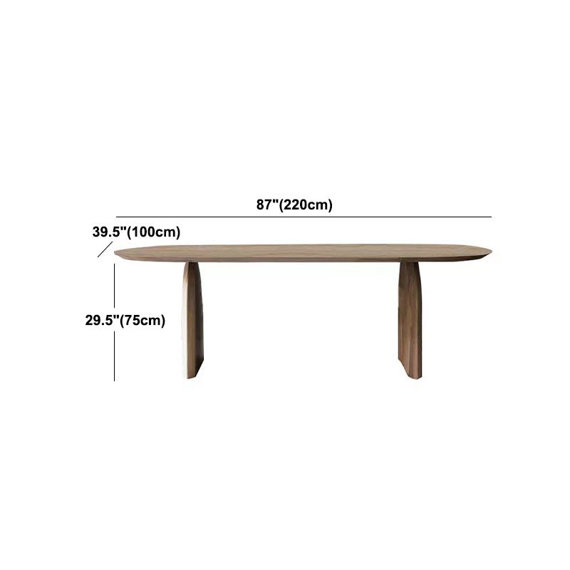 Contemporary Style Dining Table Oval Dinette Table for Home Kitchen Clearhalo 'Dining Tables & Seating' 'Dining Tables' 'dining_table' 'furn' 'furn_dining_table' 'Furniture' 'Kitchen & Dining Furniture' 1200x1200_6009f1fa-ae08-4710-bd53-c66972c9a3c4