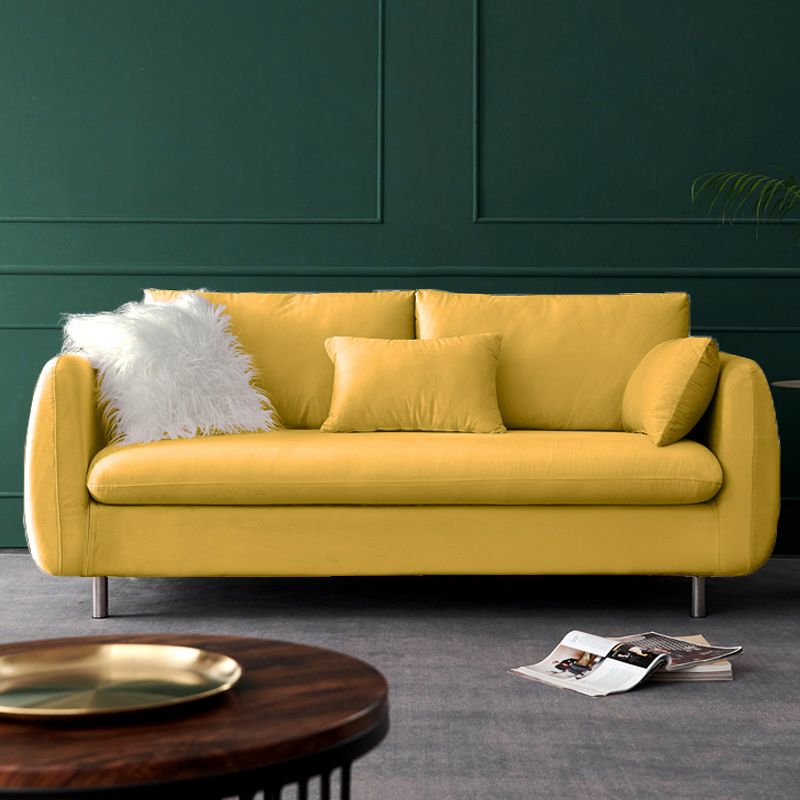 Loose Back Linen Sofa 3/4-Seater Square Arm Cushions Seating Clearhalo 'furn' 'furn_sofas' 'Furniture' 'furniture_sofas' 'kitchen' 'kitchen_sofas' 'Living Room Furniture' 'Sofa' 'sofas' 1200x1200_600b32b1-33fe-49f9-992e-26befea966ec