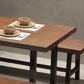 Brown Solid Wood Furniture with Chairs 1/2/3/5 Pcs Industrial Dinette Set Clearhalo 'Dining Room Sets' 'Dining Tables & Seating' 'dining_room_set' 'furn' 'furn_dining_room_set' 'Furniture' 'Kitchen & Dining Furniture' 1200x1200_600bd0eb-eddd-470a-a92e-43394f7f6c8c