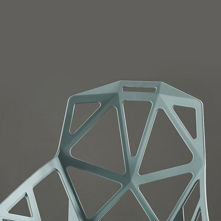 Contemporary Plastic Dining Side Chair Matte Finish Cross Back Dining Chair Clearhalo ' kitchen&dining_furn' 'Dining Chairs' 'Dining Tables & Seating' 'dining_chair' 'furn' 'furn_dining_chair' 'Furniture' 'furniture_dining_chair' 'Kitchen & Dining Furniture' 'kitchen' 1200x1200_600c792b-005a-4ba9-b09c-9be1d6e70bf4