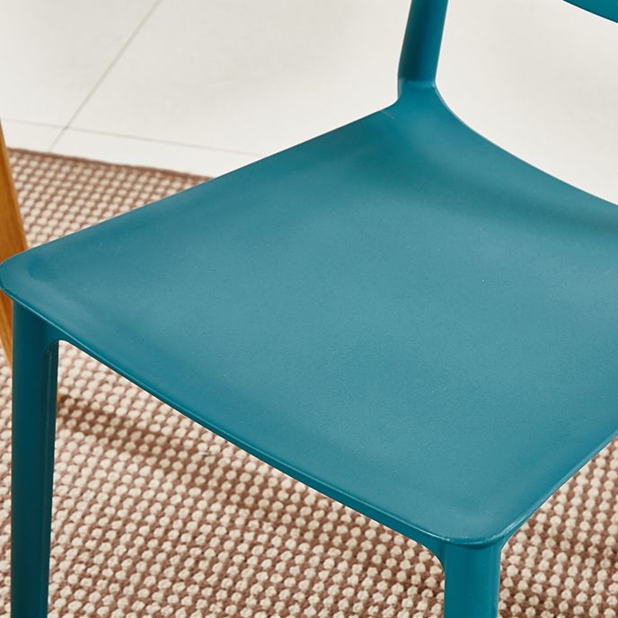 Plastic Stackable Dining Side Chair Open Back Armless Dining Chairs (Set of 4) Clearhalo ' kitchen&dining_furn' 'Dining Chairs' 'Dining Tables & Seating' 'dining_chair' 'furn' 'furn_dining_chair' 'Furniture' 'furniture_dining_chair' 'Kitchen & Dining Furniture' 'kitchen' 1200x1200_600d0b8d-6933-48fc-b3f8-c91f75d63b44