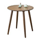 Scandinavian Brown/Natural Wood Top End Table 4 Legs Round Side Table Clearhalo 'Coffee & Accent Tables' 'End & Side Tables' 'end_side_table' 'Furniture' 'furniture_end_side_table' 'Living Room Furniture' 1200x1200_600ebf26-f6a1-4b86-96ef-9bf2b732e5da